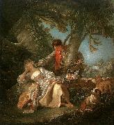 Francois Boucher The Sleeping Shepherdess France oil painting reproduction
